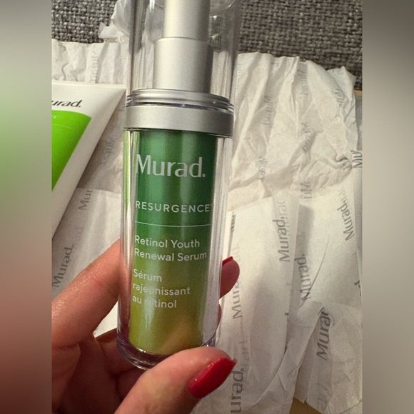 BNIB Murad Resurgence Overnight Renewal Set – Full-Size Serum & Jumbo Cleanser - Picture 10 of 16
